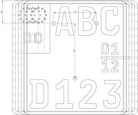 FB Mondial SMX 125 Bj 2021 - 2023 Kennzeichenträger EVO-Set