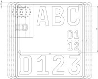 BN 125 2019-2024 Kennzeichenträger REVO