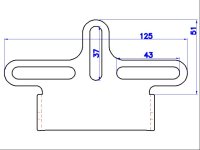 Kennzeichenhalter GroFaTec Universal Variante 1 für Motorrad  Roller Kennzeichenträger Hechumbau